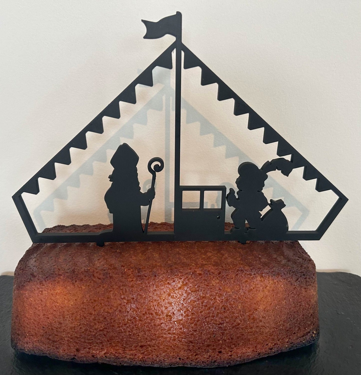 Cake-topper “Sinterklaas Stoomboot”
