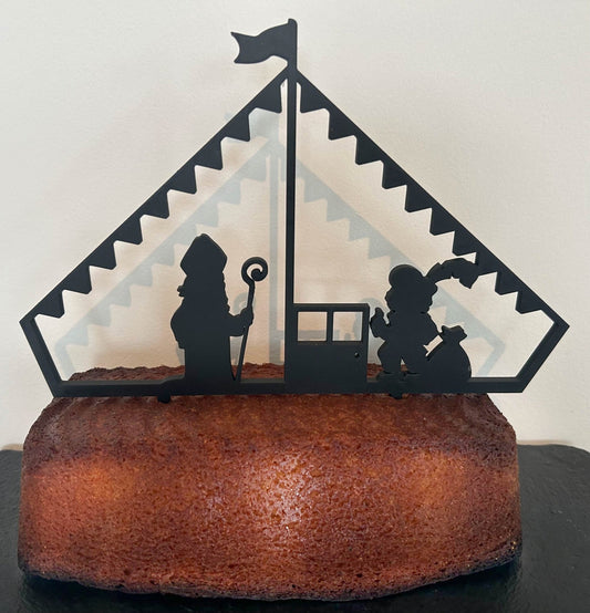 Cake-topper “Sinterklaas Stoomboot”