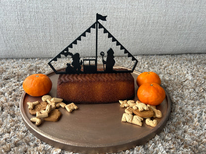 Cake-topper “Sinterklaas Stoomboot”